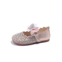 Zapatos de vestir para niñas, calzado de cuero con purpurina, diamantes de imitación, encaje, nudo de mariposa, Princesa, planos - details 23