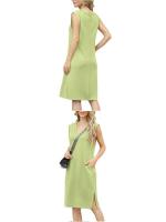 Vestido largo casual sin mangas para mujer, moda europea y americana 2025 - details 1