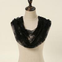 Velo de encaje blanco y negro Vintage, Mantilla de novia de masa latina elegante, tocado para cubrir la cabeza de boda de estilo español - details 6