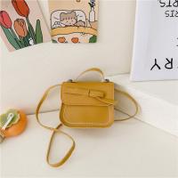 Dulce bolso de hombro con lazo de cuero PU, bolso cruzado con lazo de Color sólido, monedero, cartera, Bolso pequeño para niños, ropa de calle - details 1