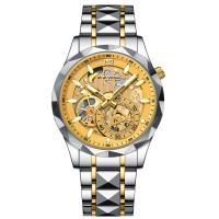 Correa de acero fino reloj de hombre reloj de pulsera calado negocio reloj de cuarzo minimalista resistente al agua - details 6