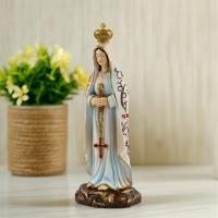 Escultura de la Virgen de Fátima de resina, pintura a mano para exhibición durante mucho tiempo, decoración de iglesia de fe católica y cristiana - details 2
