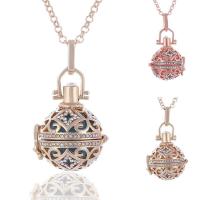 Collar de cadena con colgante de medallón hueco para mujer, joyería larga, llamador de Ángel, Bola de armonía, campana de sonido Musical, regalo - details 1
