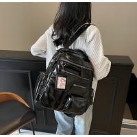 Nueva Mochila Con Cremallera Multibolsillo Para Estudiantes Universitarios, Mochila Escolar De Nicho, Mochila Locomotora De Tendencia Para Mujeres - details 23