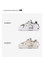 Primavera 2025 nuevos zapatos deportivos de suela gruesa, modernos y versátiles, transpirables, blancos, informales - details 3