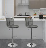 Taburete de Bar Moderno Diseño de Counter de Cocina de Pub con Asiento Ajustable y Giratorio - details 6