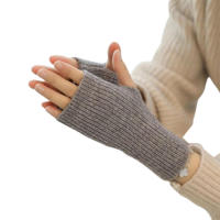 Guantes sin dedos para clima frío para hombres y mujeres, cómodos guantes de punto elásticos, guantes de montar antideslizantes - details 6