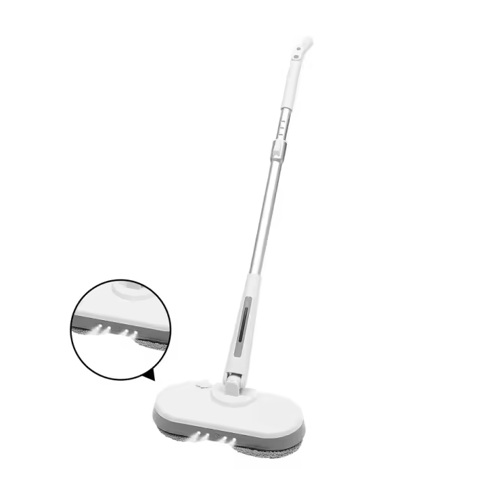 Mopa eléctrica inalámbrica, limpieza automática, longitud y ángulo ajustables, color blanco, 220V, 150r/min - 1
