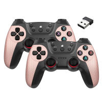 BLUEKAKA Juego de 2 mandos inalámbricos para PC, Joystick de mano para TV, ordenador, Android, mando a distancia con adaptador adicional - details 2