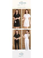 Uniforme de Verano de Manga Corta Traje de Belleza de Salón de Belleza para Mujeres - details 1