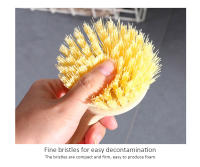 Dispensador de jabón con mango largo, cepillo automático para lavar platos y fregadero de cocina - details 2