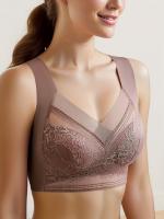 Sujetador Deportivo Para Mujer, Conjunto De 2 Piezas, Encaje De Cobertura Completa, Cómodo Y Transpirable, Bralettes Push-up - details 1