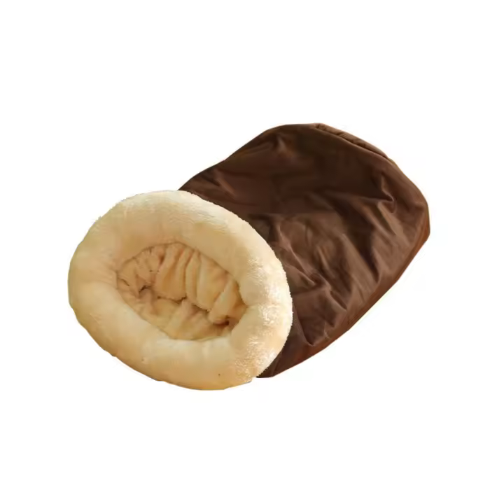 Saco de dormir cálido para gatos, túnel cómodo semi cerrado, nido para gatos, cama para gatos, cueva, cama lavable para gatos, cachorros - 1