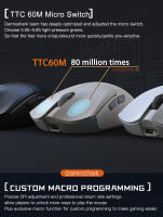 Darmoshark m3 ratón de juego inalámbrico Bluetooth inalámbrico 26kdpi pam3395 sensor óptico TTC micro interruptor impulsado - details 7