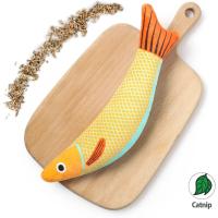 Juguete para Gatos Hierba Gatera 3D, Pez Dorado, Gatito, Pez de Almohada, Sonido Interactivo, Mordedura de Gato, Juguetes de Peluche - details 1
