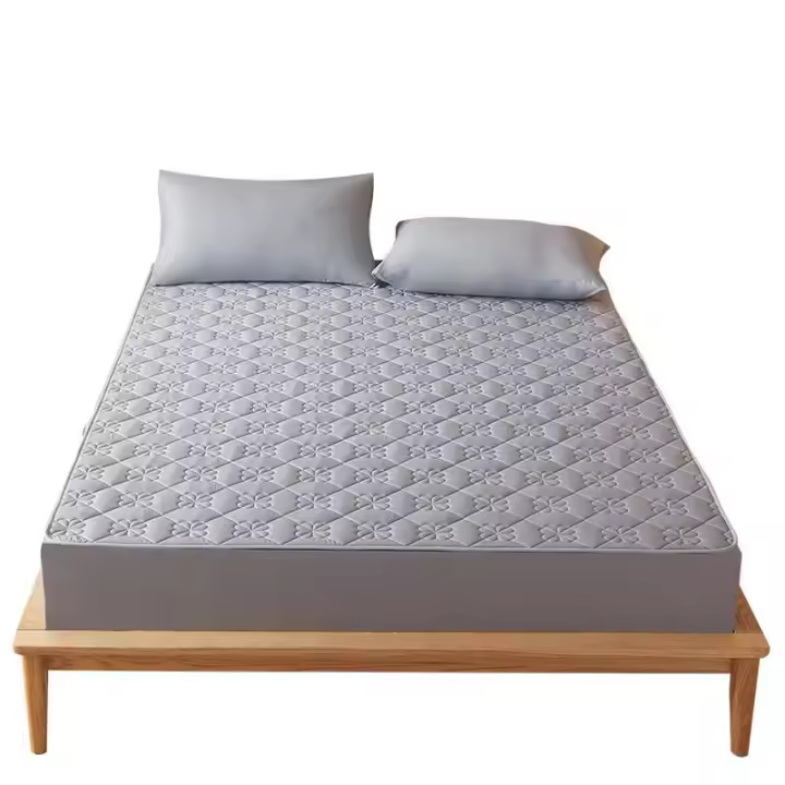 Funda de colchón gruesa impermeable, alfombrilla de látex acolchada, fundas de cama, Protector de sábana ajustable agradable para la piel, colcha 150/160/180x200 - 1