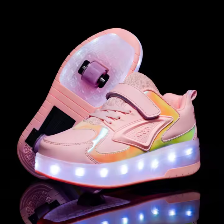 Nuevos Zapatos de Patinaje de Ruedas para Niños Zapatos Deportivos para Adultos con Luz - 1