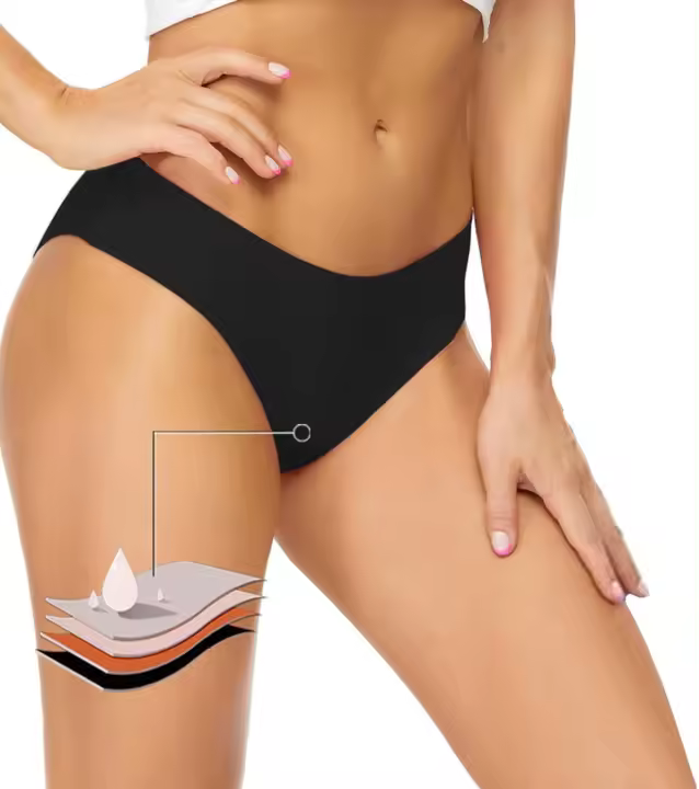 Runmeihe Pantalones menstruales para natación, Bikini, Ropa Interior Menstrual a Prueba de Fugas - 1