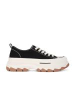 Zapatillas blancas de moda 2025 para mujer Estilo deportivo universitario con suela gruesa, ondas, destacado, pequeños zapatos de tela - details 1