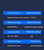 Maquinilla de Afeitar Eléctrica con Cabeza Magnética 7 Cuchillos para Afeitar la Cabeza y Todo el Cuerpo Pantalla Digital Doble Propósito - details 0