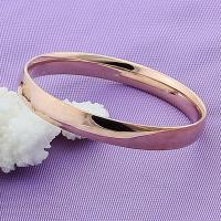 Andara-pulsera redonda de Plata de Ley  para mujer, brazalete grande Simple, regalo de joyería - details 7