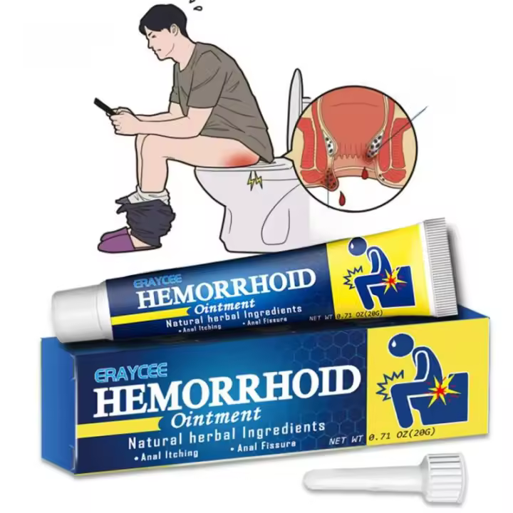 Crema saludable para hemorroides, 32 gramos, elimina las hemorroides, suave, no estimulante, alivio del dolor, crema corporal para hemorroides, reparación profunda - 1