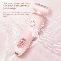 Maquinillas de afeitar eléctricas para mujer, recortador de Bikini 2 en 1, afeitadoras faciales, depilación para axilas, piernas, cuerpo de mujer, resistente al agua IPX7 - details 3
