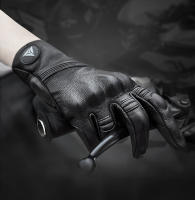 Guantes de Moto de Cuero Genuino Invierno Antiviento Táctil Protección de Articulaciones Mejor Precio Talla M-2XL Lavable - details 10