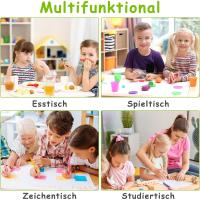 2 Sillas, Mesa y Sillas Infantiles con Forma de Cacahuete, Altura Ajustable, Mesa de Pintura para Niños, Juego de Mesa y Silla Infantil para Guardería y Jardín de Infancia, Amarillo - details 14