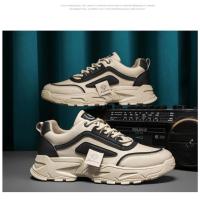 Zapatillas Casuales Para Hombre Con Plataforma Y Cordones Tenis Absorbente De Sudor Vestido Vulcado Estudiante Senderismo Zapatillas Hombre 2024 - details 5