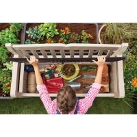 Baúl de Almacenamiento de Resina Grafito Capacidad de 265L Ideal para Ordenación de Jardín y Terraza 140 x 60 x 84 cm - details 15