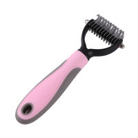 Cortador de nudos de piel para mascotas, herramientas de aseo para eliminar el pelo de gatos, cepillo de doble cara, productos para mascotas, peine para gatos, 1 unidad - details 4