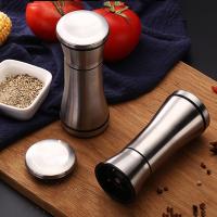Molinillo de sal y pimienta ajustable, molinillo de hierbas de especias de acero inoxidable, Gadgets de vidrio ABS, herramienta de cocina - details 4