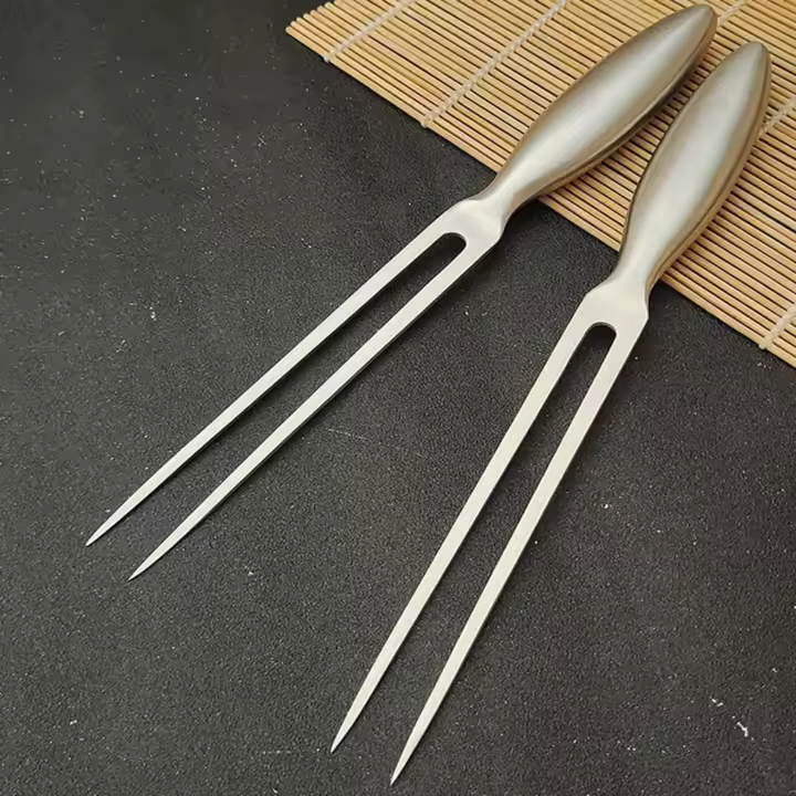 Juego de villa de 29 cm para barbacoa, tenedor de acero inoxidable 304, tallado, reunión, cocina, comedor - 1