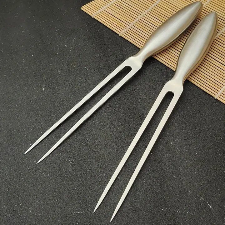 Juego de villa de 29 cm para barbacoa, tenedor de acero inoxidable 304, tallado, reunión, cocina, comedor - 1