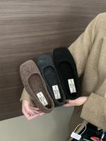 Zapatos individuales esponjosos de moda de gama alta nuevos zapatos planos de hadas con temperamento de brisa nocturna francesa zapatos de algodón de terciopelo de invierno femenino - details 18