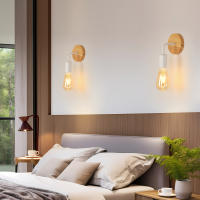 Goeco Luces de Pared de Madera Diseño Moderno Blanco Eficiencia de Energía - details 4