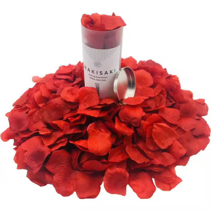 Pétalos de Rosa Artificiales Perfumados 1000 Unidades Ideal para Bodas, Noches Románticas, San Valentín, Fiestas y Eventos - 1