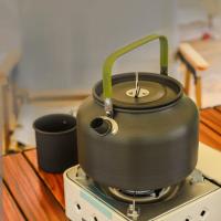 Hervidor de agua portátil de aleación de aluminio para acampar al aire libre cocina de Picnic capacidad de 0,8 L y 1,1 L - details 5