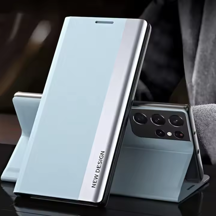 Funda de cuero de lujo con tapa para Samsung Galaxy S25 S24 S23 S22 S21 S20 Ultra Plus S23 S21 S24 FE Note 20 Ultra 10 Plus - 1
