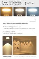 Bombilla LED de Ahorro de Energía Luz de Punto GU10 AC220V AC120V Reemplazo de Lámpara Halógena de 50W Iluminación y Decoración - details 2