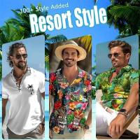 Pantalones de Playa para Hombres con Estampado Geométrico 3D Shorts de Tienda con Cuadros - details 1
