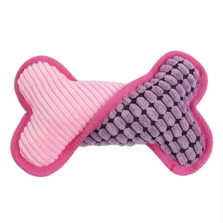 Juguetes de Peluche de Huesos Chirriantes Adecuado para Perros Pequeños, Medianos y Grandes - 1