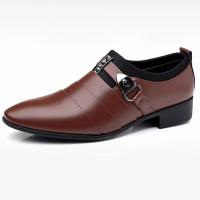Zapatos de Cuero Clásicos para Hombres Mocasines de Punta Afilada Perfectos para Boda, Fiesta, Oficina, Vestir Casual Camisas Polo, Moda para Hombres - details 14