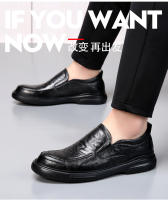 Nuevos zapatos de cuero para hombres, calzado informal, transpirable, de negocios, con pedal - details 2