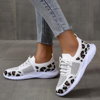 Zapatillas de Mujer para Tenis con Leopardo 2023 Primavera Otoño Nuevas Malla Transpirable Deportivas para Correr y Caminar Zapatos Planos - details 7