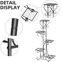 Estantería de Hierro para Macetas Soporte de Plantas y Flores para Decoración 5 Niveles - details 5