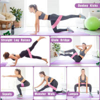 Bandas Elásticas de Yoga y Fitness Unisex Resistance Loop de 105lb para Equipo de Gimnasio en Casa Circulo de Cintura y Cuadrico para Entrenamiento - details 22