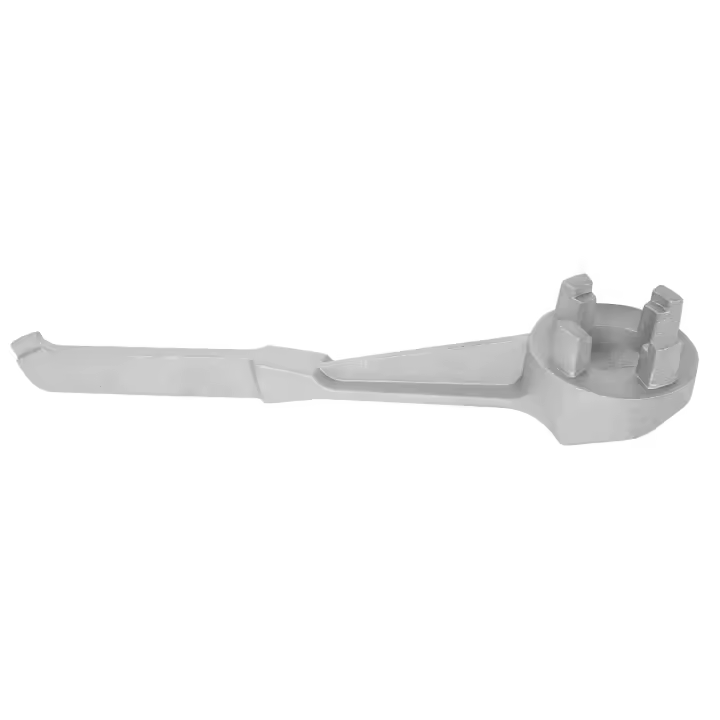 Llave de tapón de tambor de aceite de aluminio para abrir la tapa de 10 15 20 30 enchufe estándar de 55 galones - 1