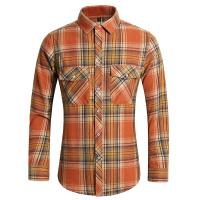 Camisa de Manga Larga con Estampado Geométrico a Rayas Estilo Casual para Hombres - details 19